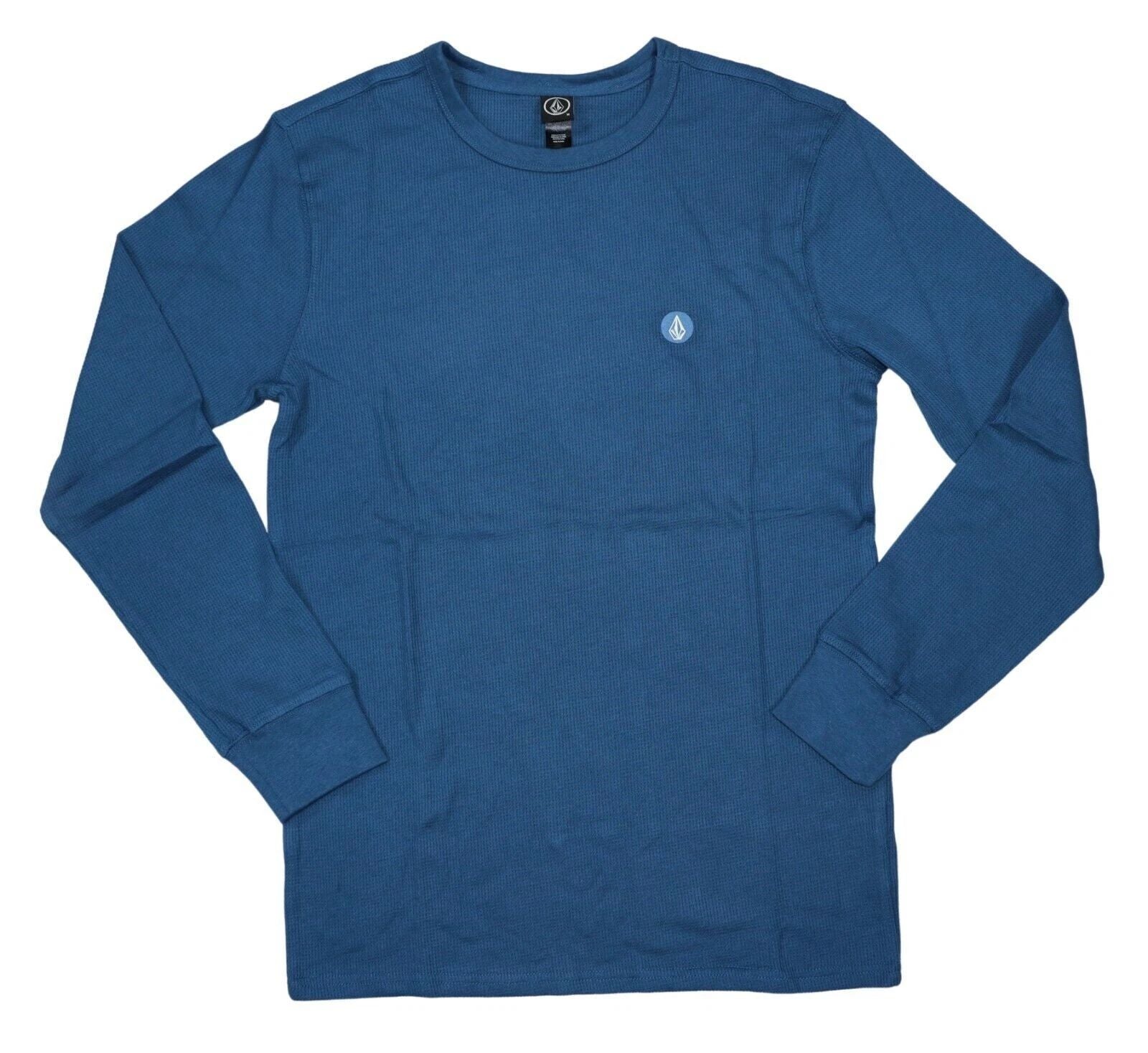 Volcom Men's Juan Largo Thermal Long-Sleeve Waffle Knit T-Shirt Blue Size Small Unisex T-shirt, Sweatshirt, Hoodie, Long Sleeve Tee - T-Shirt, Sweatshirt, Hoodie