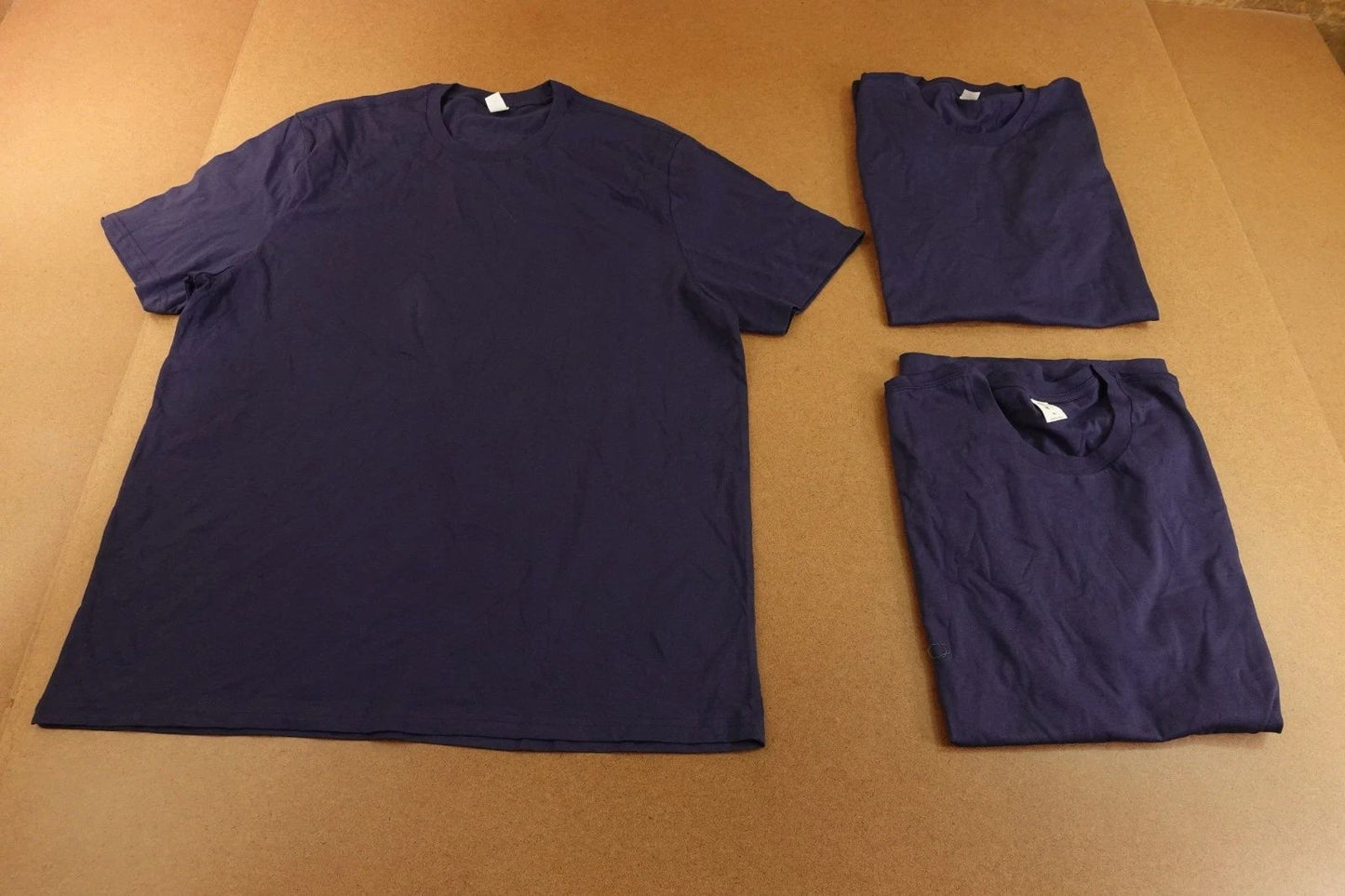 Lot of 3 All Made Mens XL Navy Organic Cotton Short Sleeve Crew Neck T-Shirt New Unisex T-shirt, Sweatshirt, Hoodie, Long Sleeve Tee - T-Shirt, Sweatshirt, Hoodie