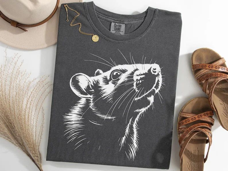 Rat Portrait Cute Lover Comfort Tee Unisex T-shirt, Sweatshirt, Hoodie, Long Sleeve Tee - T-Shirt, Sweatshirt, Hoodie