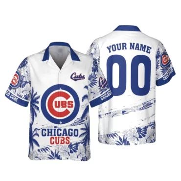 Chicago Cubs Personalized Tropical Vibe Hawaiian Shirt Unisex T-shirt, Sweatshirt, Hoodie, Long Sleeve Tee - T-Shirt, Sweatshirt, Hoodie