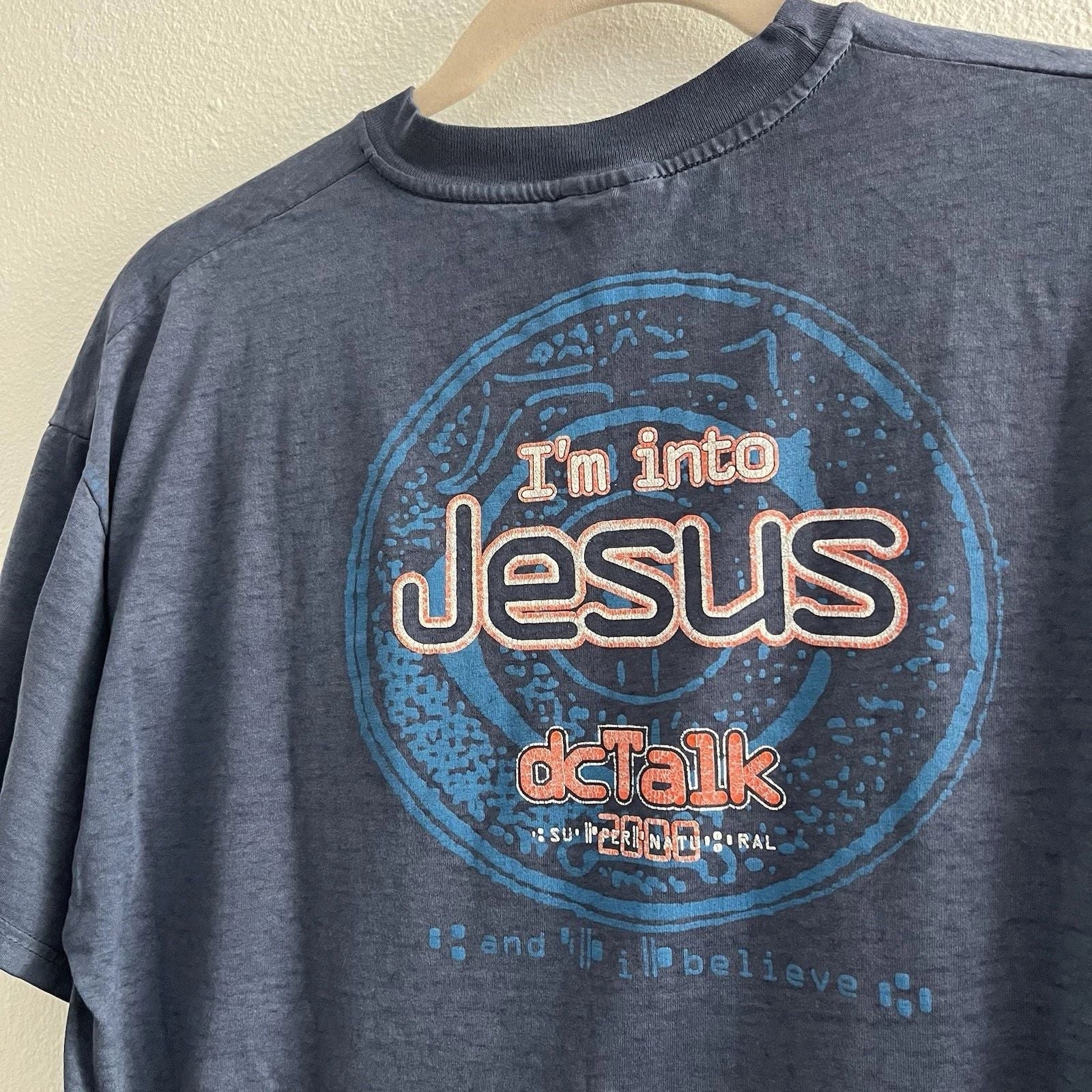 DC TALK Vintage T-Shirt XL Hey You 2000 Supernatural Tour Im Into Jesus Band T Unisex T-shirt, Sweatshirt, Hoodie, Long Sleeve Tee - T-Shirt, Sweatshirt, Hoodie