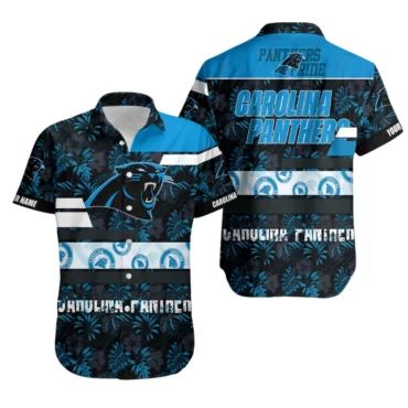Carolina Panthers Tropical Paradise Hawaiian Shirt Unisex T-shirt, Sweatshirt, Hoodie, Long Sleeve Tee - T-Shirt, Sweatshirt, Hoodie