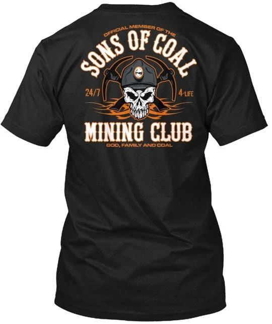 Sons Of Coal Mining Club T-Shirt Made in the USA Size S to 5XL Unisex T-shirt, Sweatshirt, Hoodie, Long Sleeve Tee - T-Shirt, Sweatshirt, Hoodie