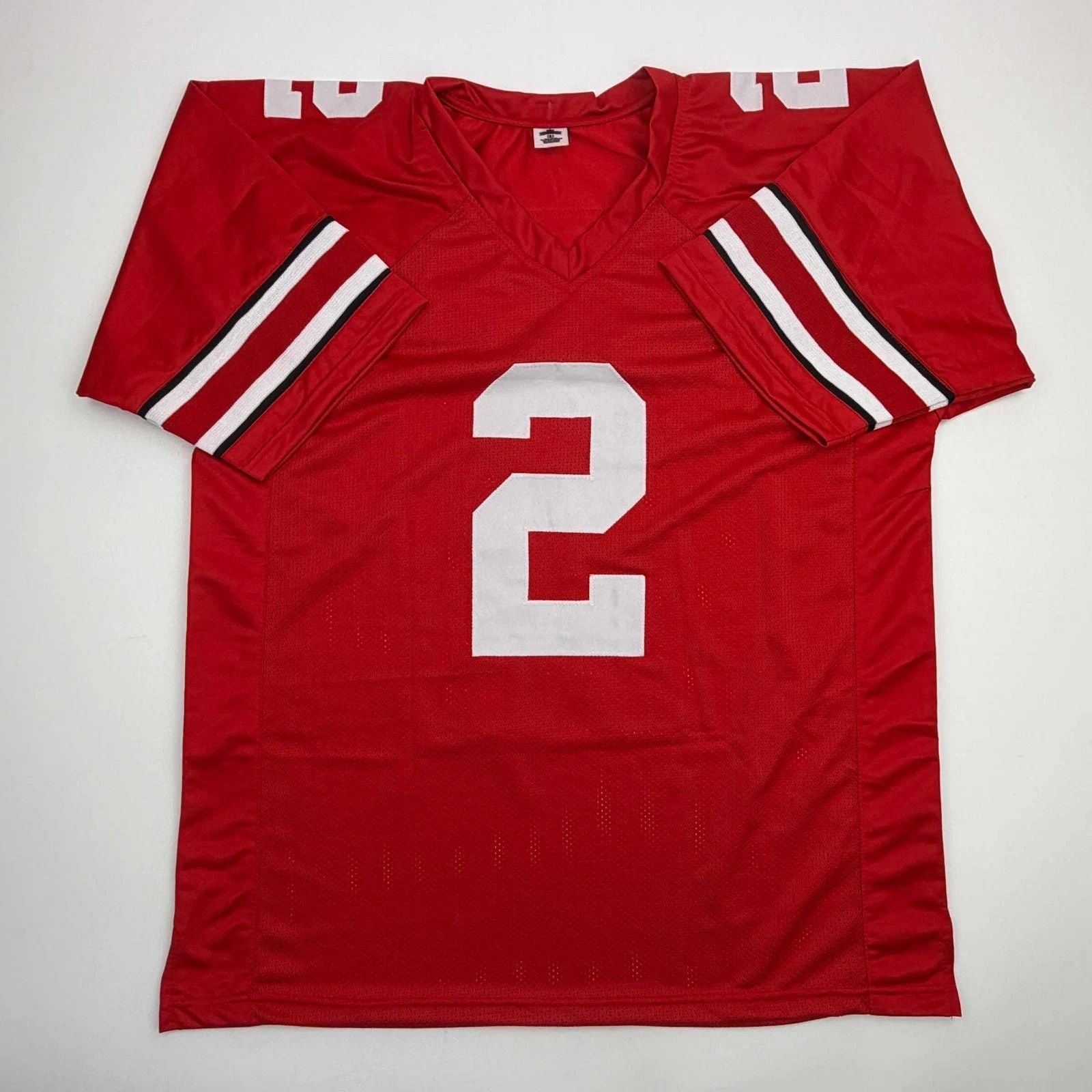Caleb Downs Ohio State Red Reprint Jersey Unisex T-shirt, Sweatshirt, Hoodie, Long Sleeve Tee - T-Shirt, Sweatshirt, Hoodie