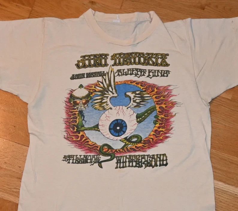 1973 JIMI HENDRIX  T-shirt Concert Tour UR181 R1FREE SHIPPING Unisex T-shirt, Sweatshirt, Hoodie, Long Sleeve Tee - T-Shirt, Sweatshirt, Hoodie