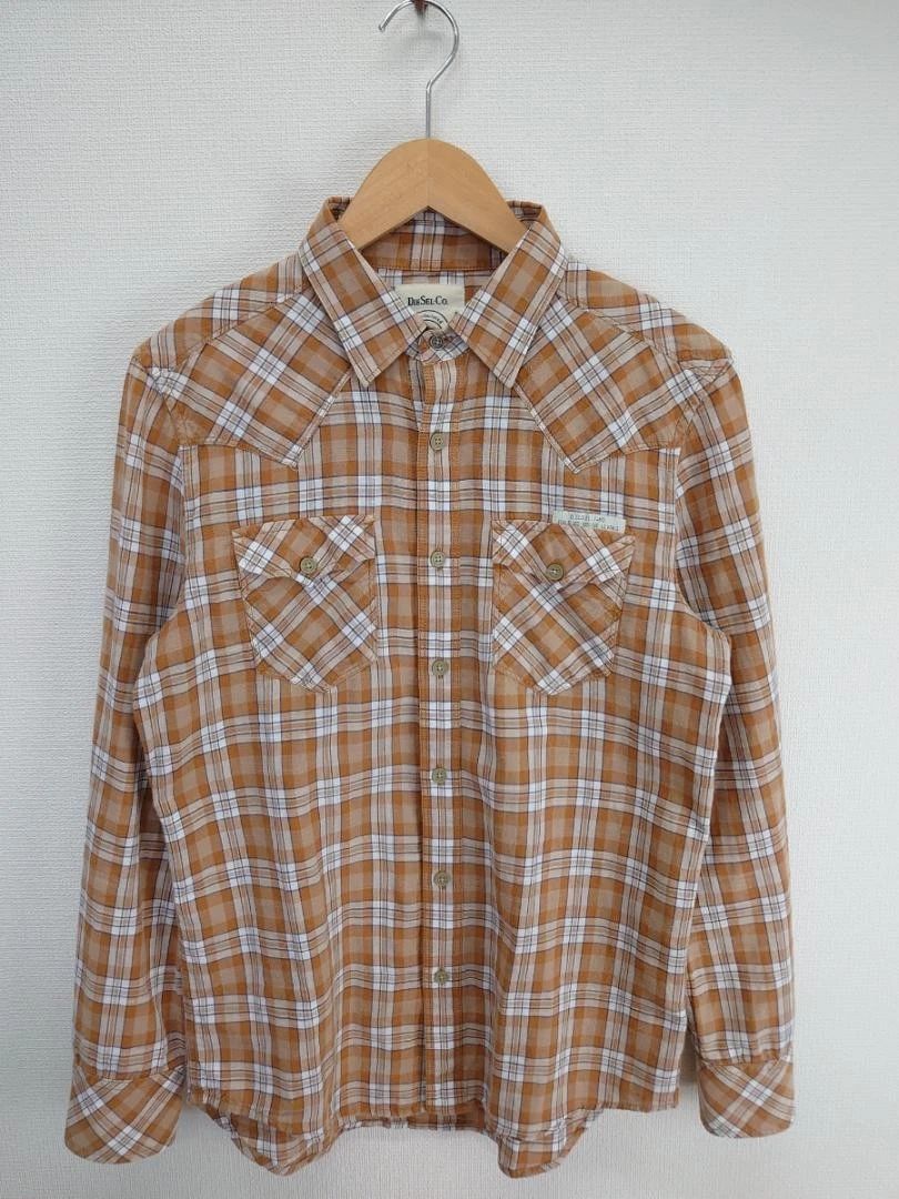 Diesel Plaid Long Sleeve Shirt Cotton S Japan Unisex T-shirt, Sweatshirt, Hoodie, Long Sleeve Tee - T-Shirt, Sweatshirt, Hoodie