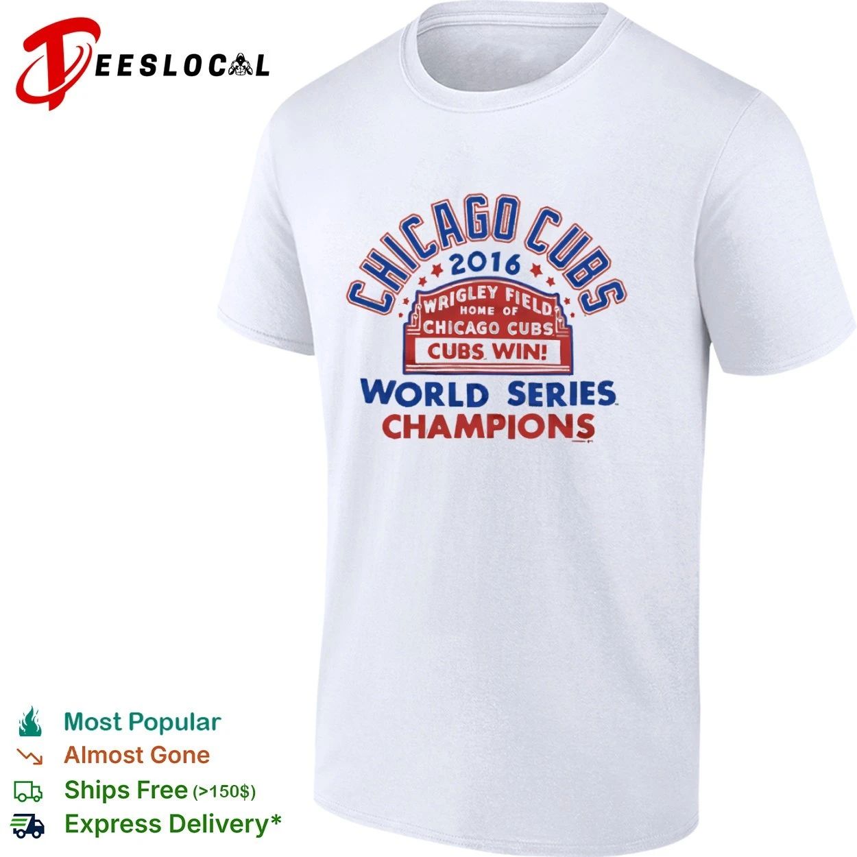 Chicago Cubs 2016 Wrigley Field Home of Chicago Cubs Cubs Win World Series Champions T-shirt - T-Shirt, Sweatshirt, Hoodie