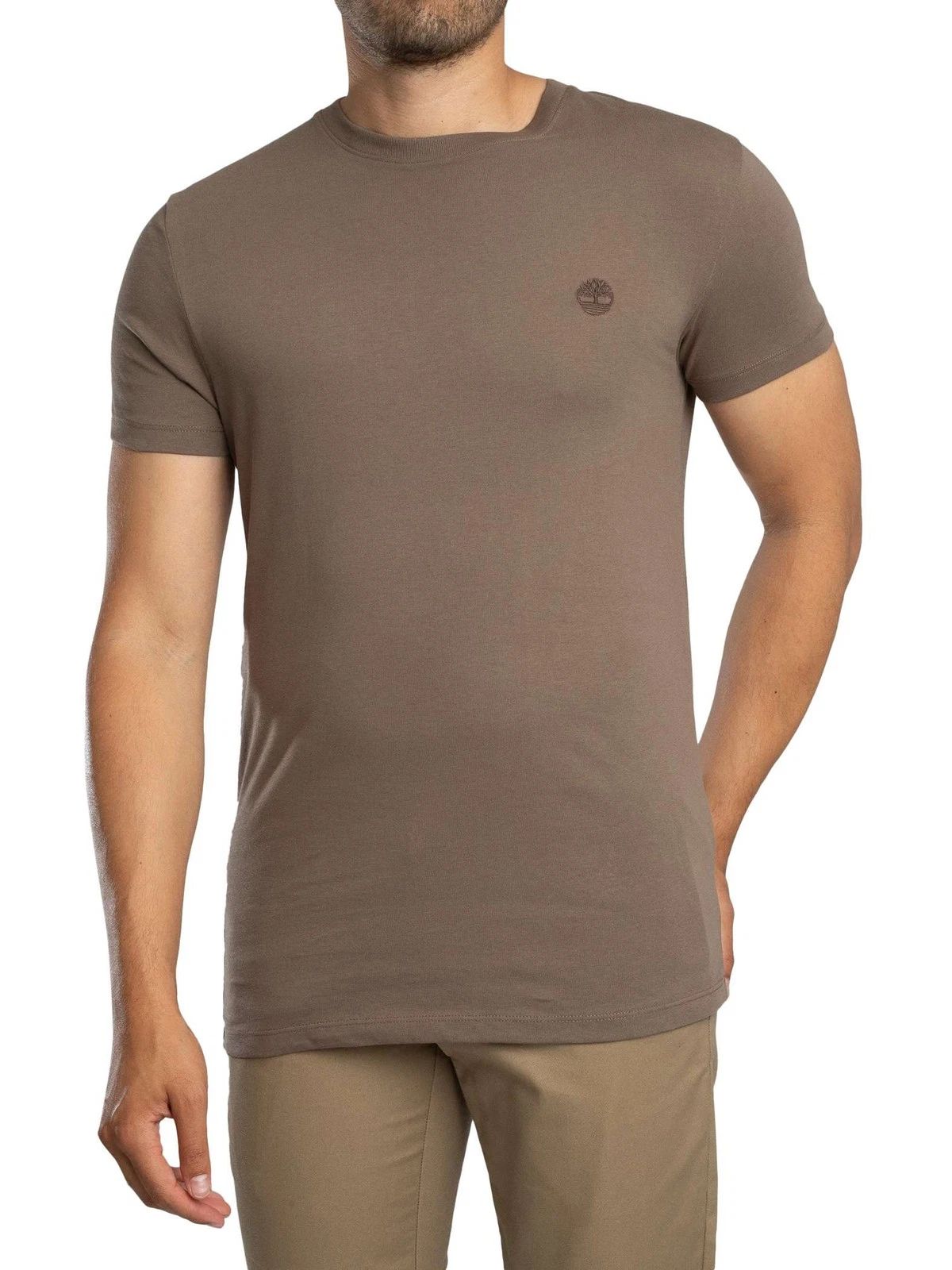 Timberland Men's Dunstan River Slim T-Shirt, Brown Unisex T-shirt, Sweatshirt, Hoodie, Long Sleeve Tee - T-Shirt, Sweatshirt, Hoodie