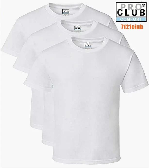 3 PACK PRO CLUB COMFORT T SHIRTS MENS STANDARD CREWNECK SHORT SLEEVE WHITE S-7XL Unisex T-shirt, Sweatshirt, Hoodie, Long Sleeve Tee - T-Shirt, Sweatshirt, Hoodie