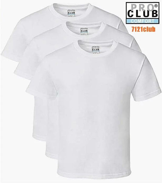 3 PACK PRO CLUB COMFORT T SHIRTS MENS STANDARD CREWNECK SHORT SLEEVE WHITE S-7XL Unisex T-shirt, Sweatshirt, Hoodie, Long Sleeve Tee - T-Shirt, Sweatshirt, Hoodie