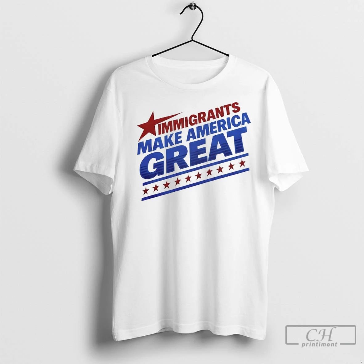 Premium Immigrants Make American Great Unisex T-shirt, Sweatshirt, Hoodie, Long Sleeve Tee - T-Shirt, Sweatshirt, Hoodie
