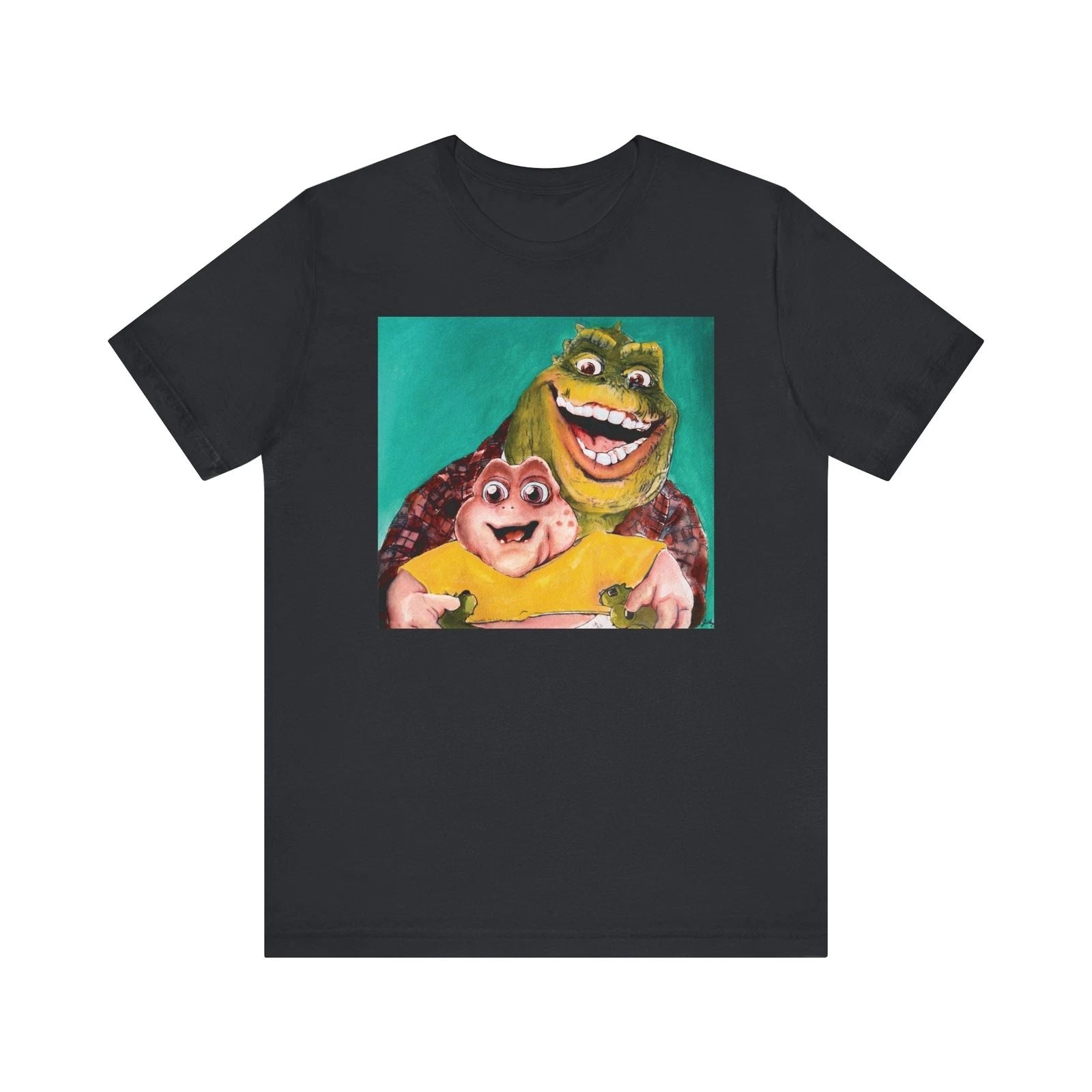 The Dinosaurs: Earl and Baby Sinclair Watercolor Unisex Jersey Short Sleeve Tee Unisex T-shirt, Sweatshirt, Hoodie, Long Sleeve Tee - T-Shirt, Sweatshirt, Hoodie