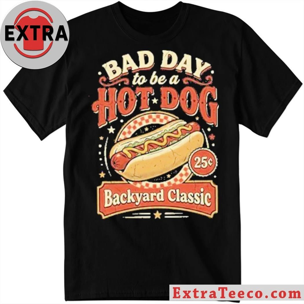 BBQ Bad Day to Be a Hotdog Shirt Unisex T-shirt, Sweatshirt, Hoodie, Long Sleeve Tee - T-Shirt, Sweatshirt, Hoodie