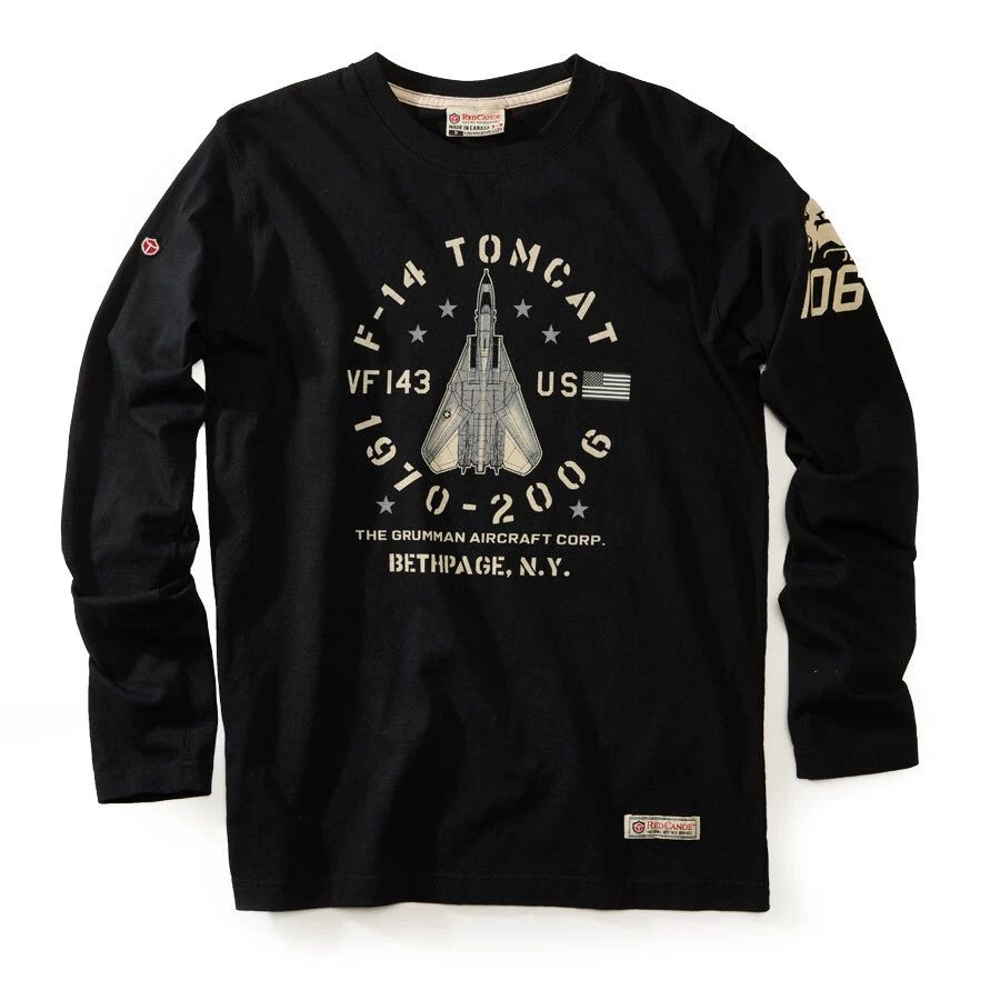 Red Canoe Grumman F-14 Tomcat Long Sleeve T-Shirt Unisex T-shirt, Sweatshirt, Hoodie, Long Sleeve Tee - T-Shirt, Sweatshirt, Hoodie