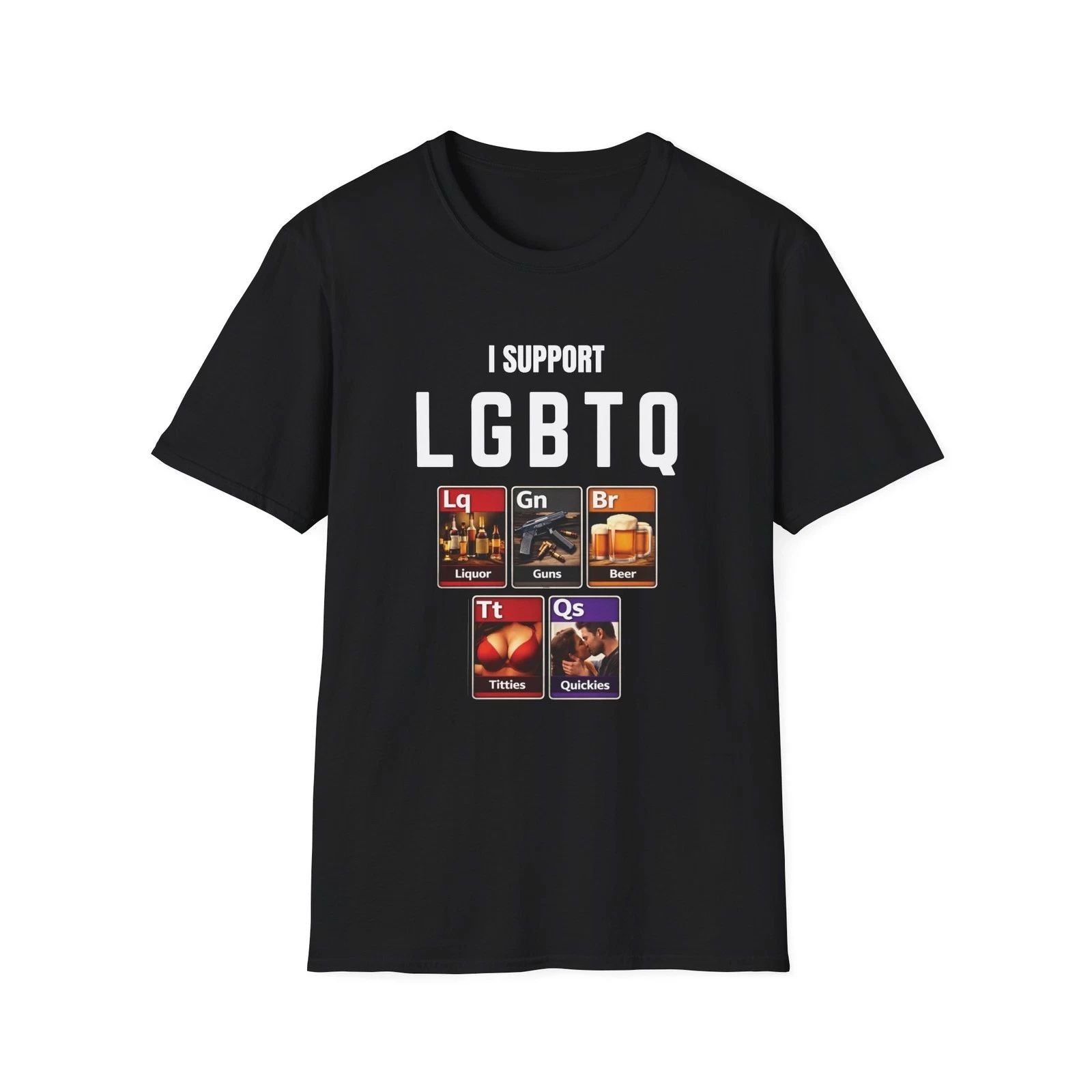 I Support LGBTQ T-Shirt | Funny Meme For Adults Unisex T-shirt, Sweatshirt, Hoodie, Long Sleeve Tee - T-Shirt, Sweatshirt, Hoodie