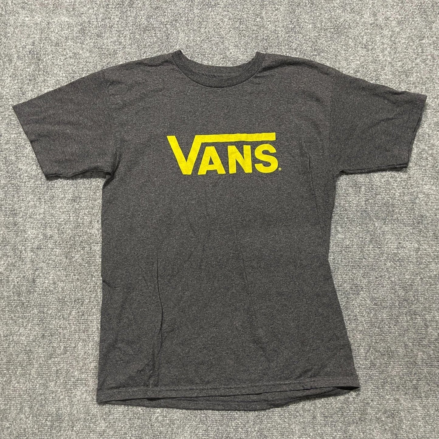 Vans T-Shirt Mens Medium Heather Gray Cotton Classic Logo Graphic Everyday Wear Unisex T-shirt, Sweatshirt, Hoodie, Long Sleeve Tee - T-Shirt, Sweatshirt, Hoodie
