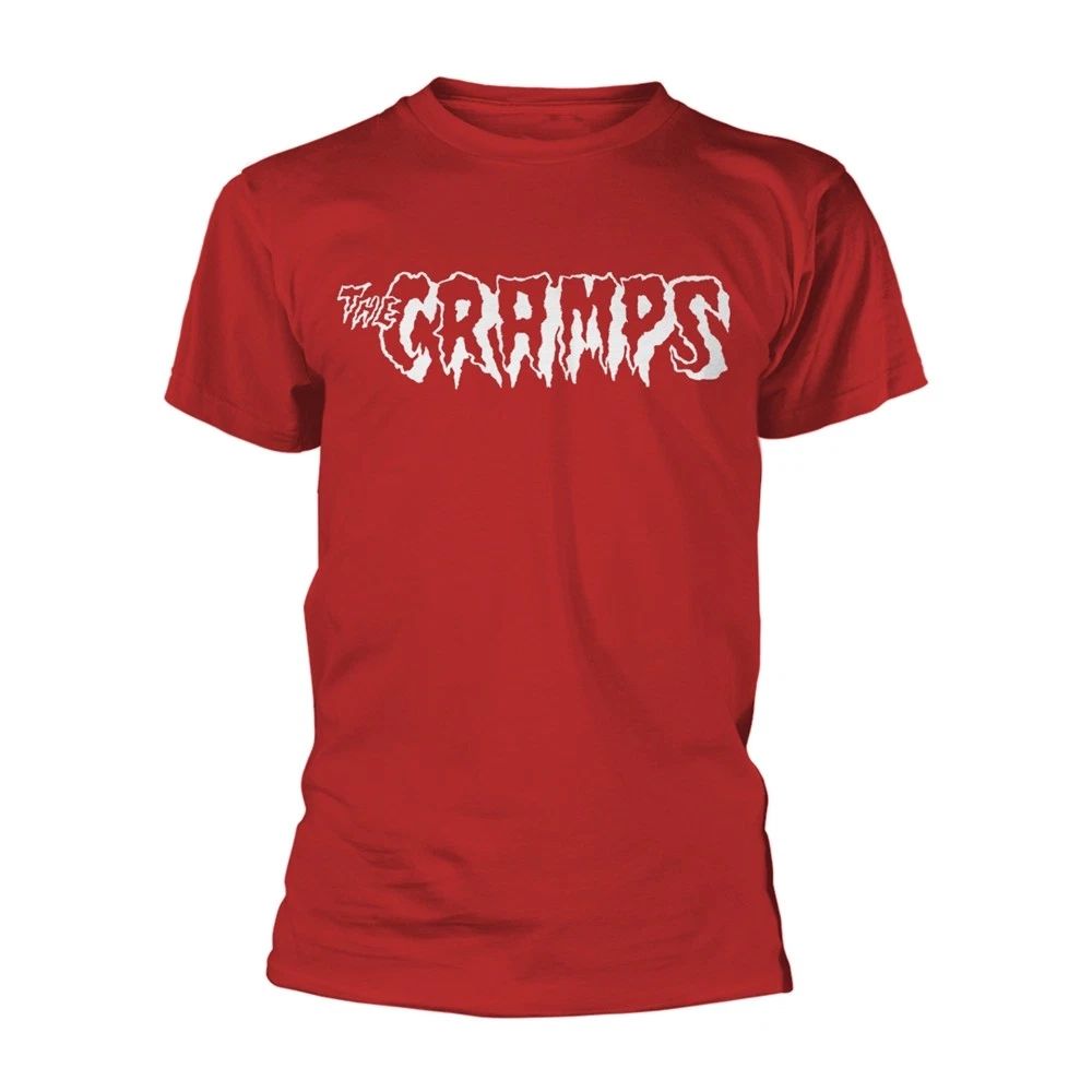 The Cramps : Logo Official T-Shirt (RED) *White Logo Unisex T-shirt, Sweatshirt, Hoodie, Long Sleeve Tee - T-Shirt, Sweatshirt, Hoodie
