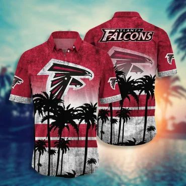 Atlanta Falcons Tropical Horizon Hawaiian Shirt Unisex T-shirt, Sweatshirt, Hoodie, Long Sleeve Tee - T-Shirt, Sweatshirt, Hoodie