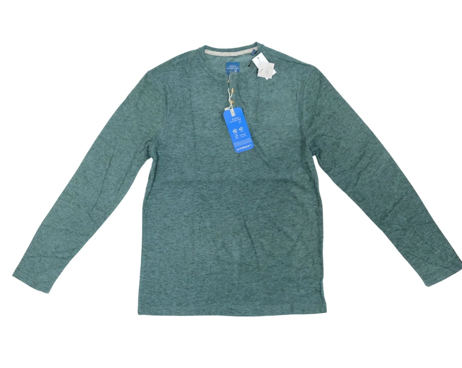 Essex Crossing X Mens Henley Long Sleeve Shirt Supersoft Dark Atlantic Sz Small Unisex T-shirt, Sweatshirt, Hoodie, Long Sleeve Tee - T-Shirt, Sweatshirt, Hoodie