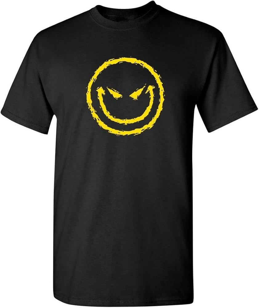 Evil Smile Face Graphic Novelty Sarcastic Funny T Shirt Unisex T-shirt, Sweatshirt, Hoodie, Long Sleeve Tee - T-Shirt, Sweatshirt, Hoodie