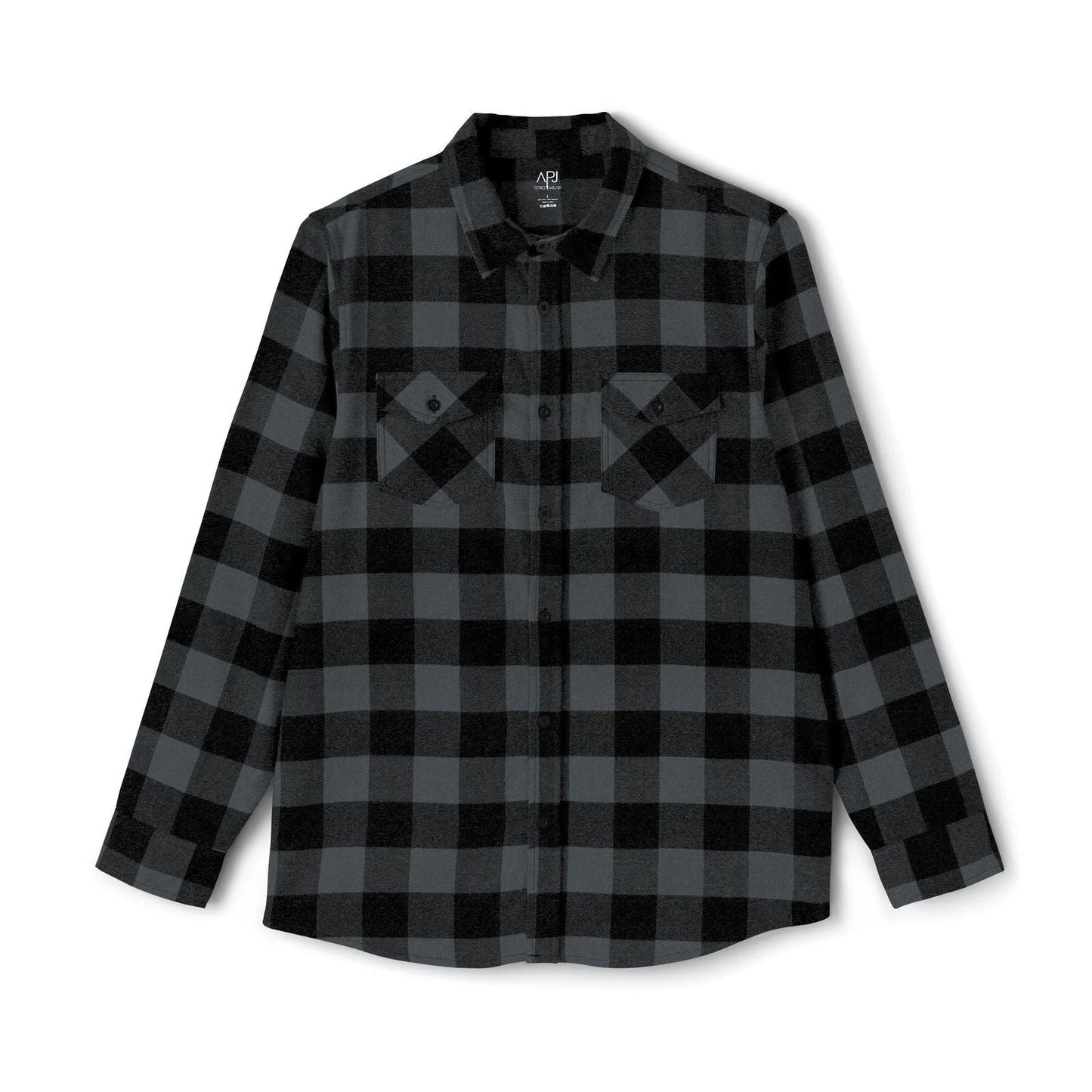 APJ Streetwear Classic Flannel Shirt | Long Sleeve Button-Up Plaid Unisex T-shirt, Sweatshirt, Hoodie, Long Sleeve Tee - T-Shirt, Sweatshirt, Hoodie