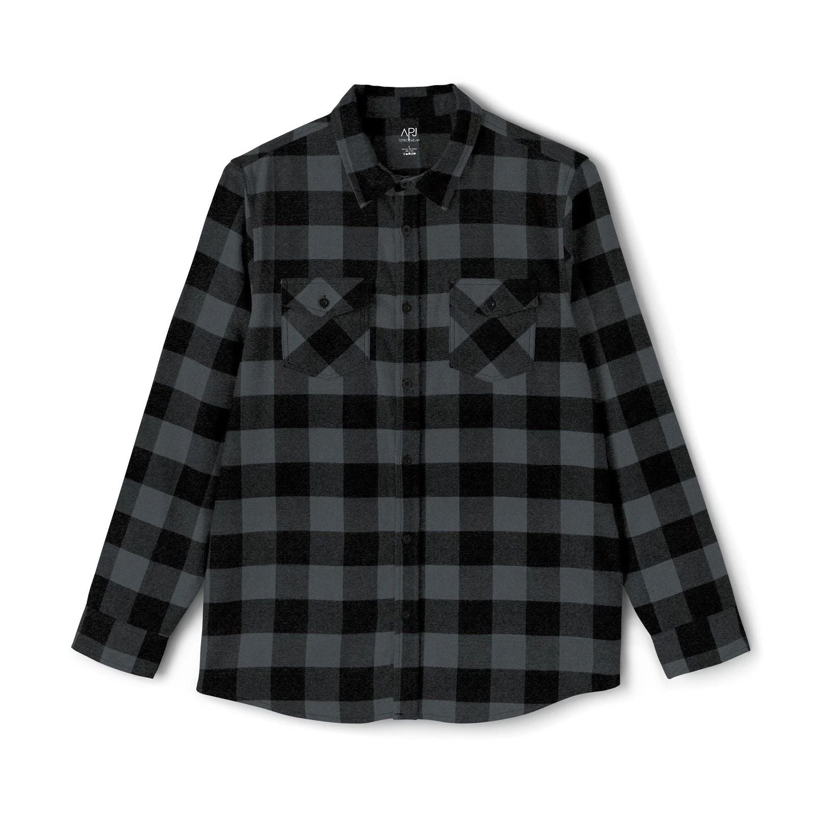 APJ Streetwear Classic Flannel Shirt | Long Sleeve Button-Up Plaid Unisex T-shirt, Sweatshirt, Hoodie, Long Sleeve Tee - T-Shirt, Sweatshirt, Hoodie