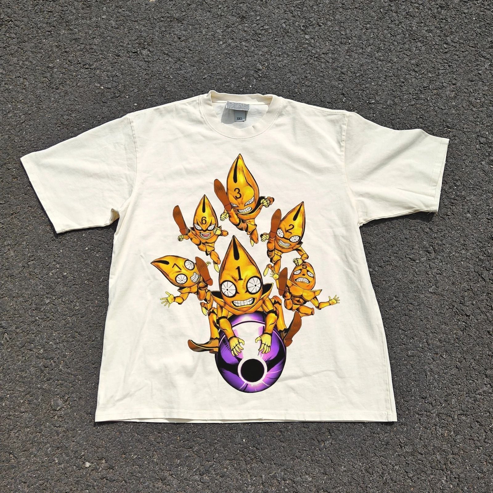 JoJo's Golden Wind Sex Pistols Anime Vintage Wash Heavyweight Cotton T-Shirt Unisex T-shirt, Sweatshirt, Hoodie, Long Sleeve Tee - T-Shirt, Sweatshirt, Hoodie