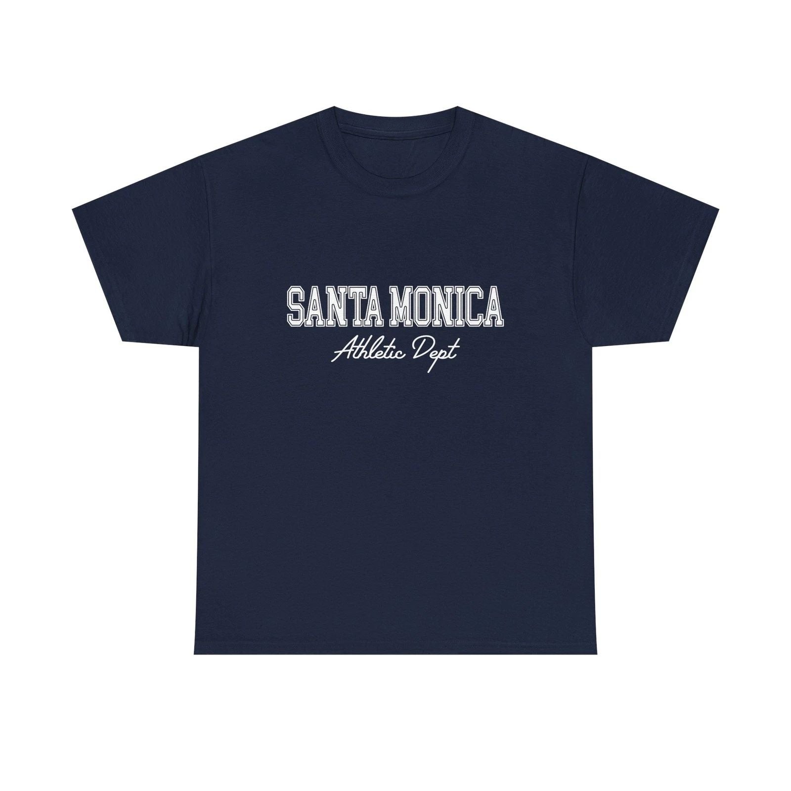 Santa Monica California Vintage Simple Y2k Aesthetic, Athletic Dept Tee Unisex T-shirt, Sweatshirt, Hoodie, Long Sleeve Tee - T-Shirt, Sweatshirt, Hoodie