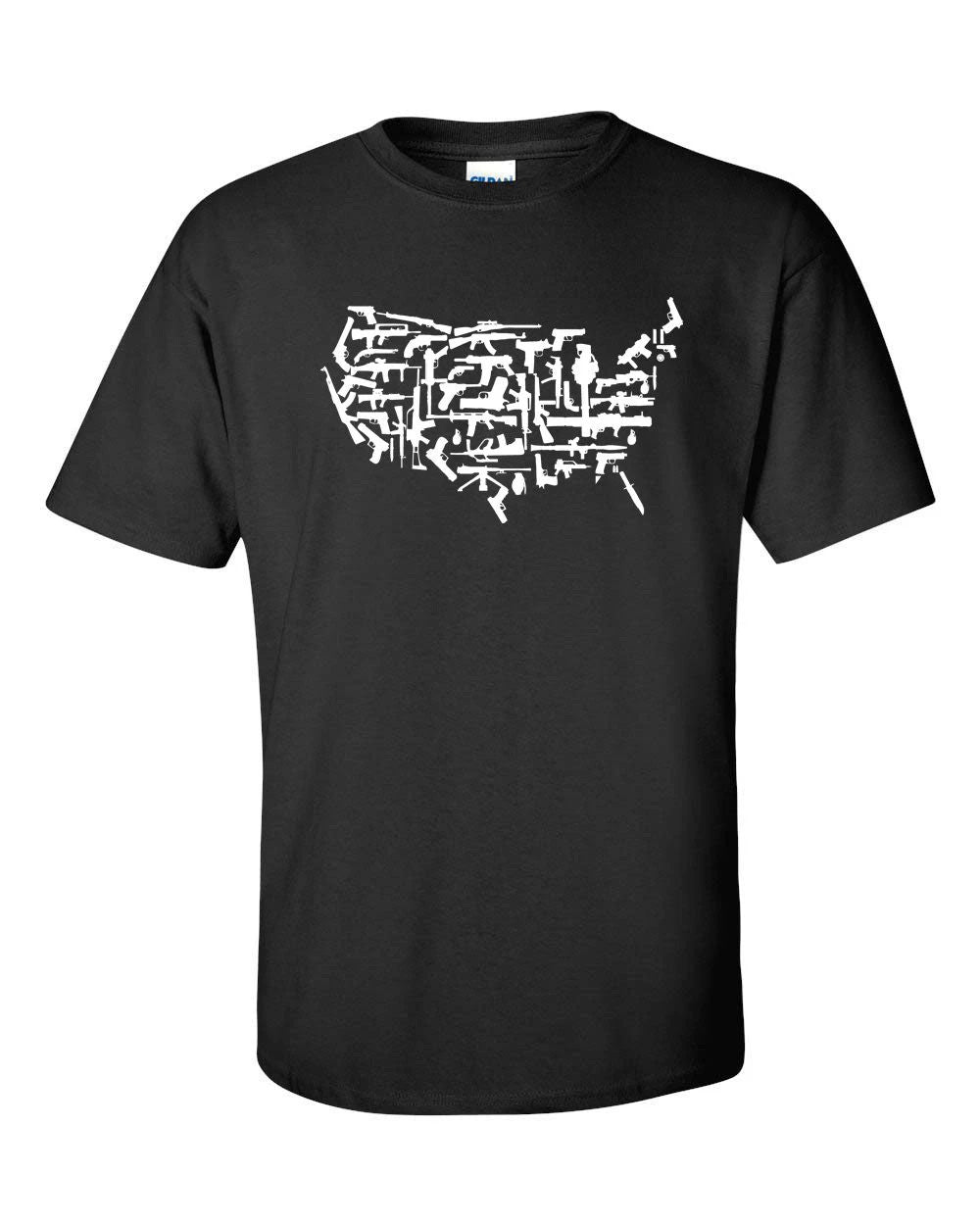 United States Weapons Guns Knife 2nd. Amendment White Print Men's Tee Shirt 899 Unisex T-shirt, Sweatshirt, Hoodie, Long Sleeve Tee - T-Shirt, Sweatshirt, Hoodie