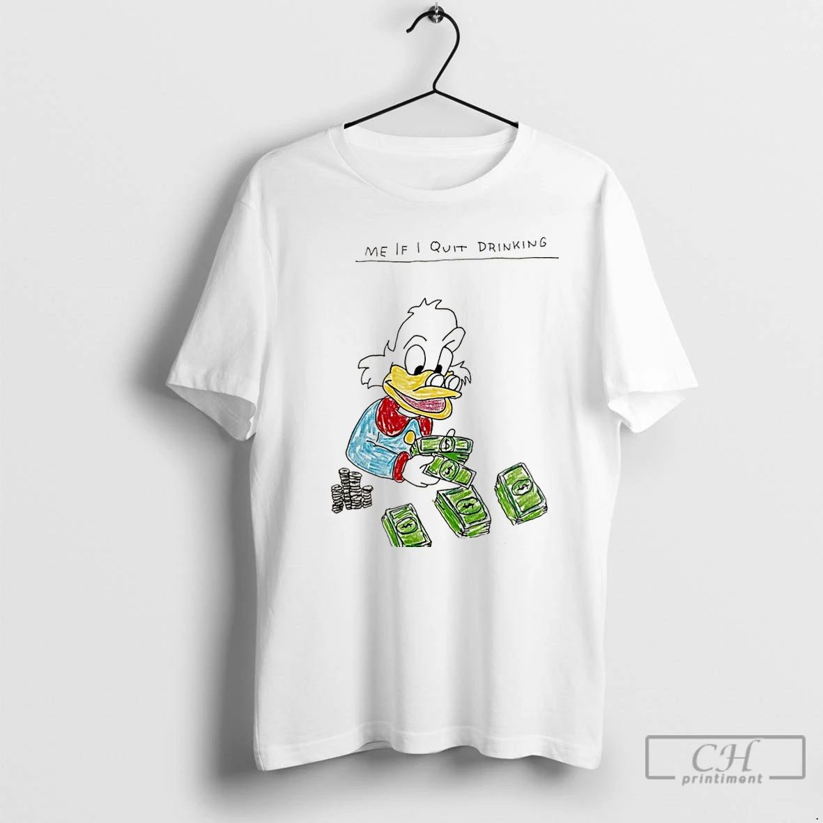 Premium Duck Me If I Quit Drinking Art Christmas T Shirts Unisex T-shirt, Sweatshirt, Hoodie, Long Sleeve Tee - T-Shirt, Sweatshirt, Hoodie