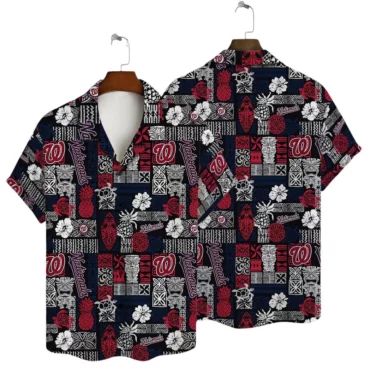 Washington Nationals Tropical Haven Hawaiian Shirt Unisex T-shirt, Sweatshirt, Hoodie, Long Sleeve Tee - T-Shirt, Sweatshirt, Hoodie