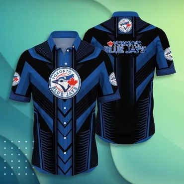 Toronto Blue Jays Striking Lines Jersey Hawaiian Shirt Unisex T-shirt, Sweatshirt, Hoodie, Long Sleeve Tee - T-Shirt, Sweatshirt, Hoodie