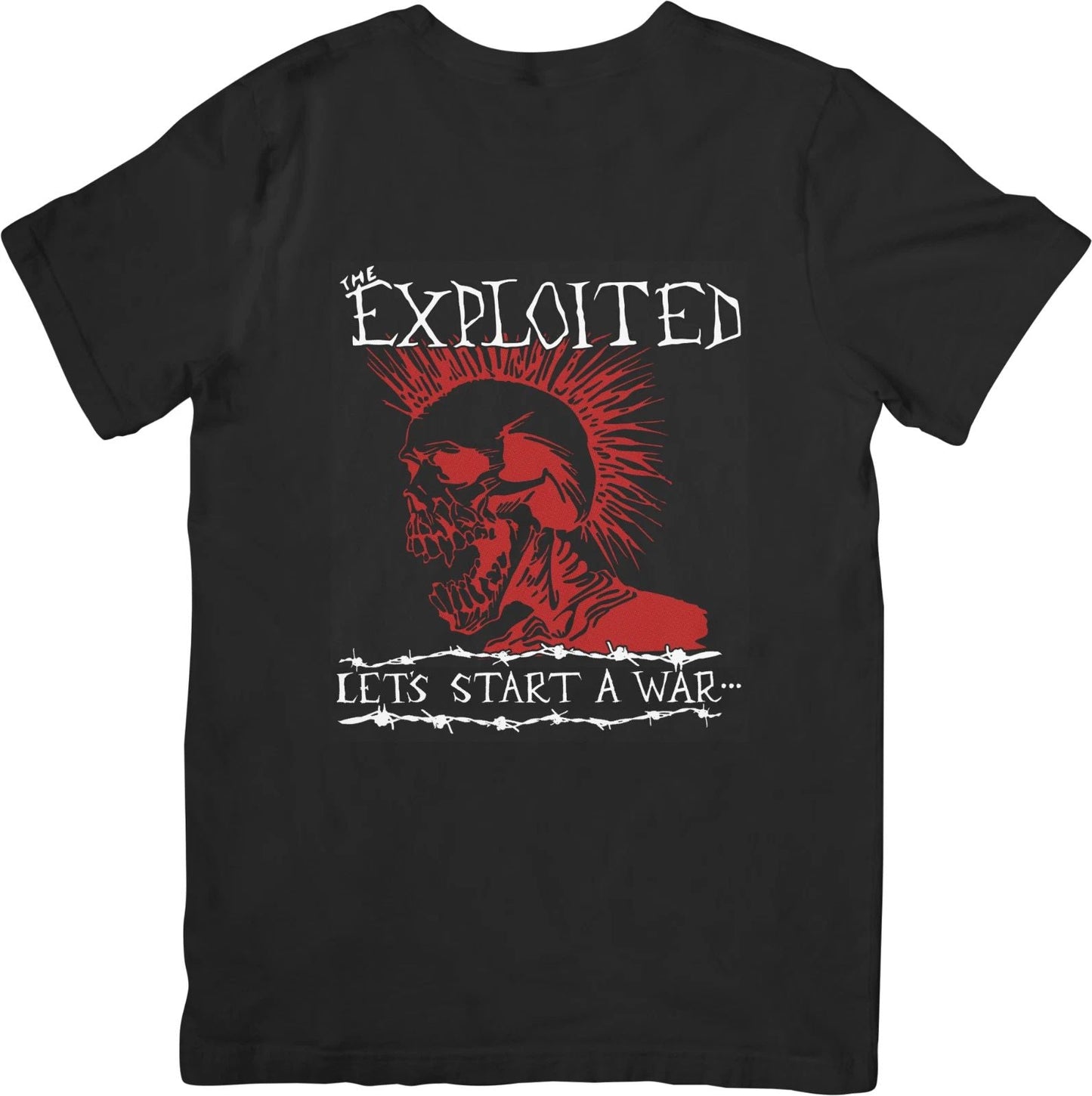 The Exploited  Music Unisex Fit for Men & Women Quality Cotton T-Shirt Black Unisex T-shirt, Sweatshirt, Hoodie, Long Sleeve Tee - T-Shirt, Sweatshirt, Hoodie