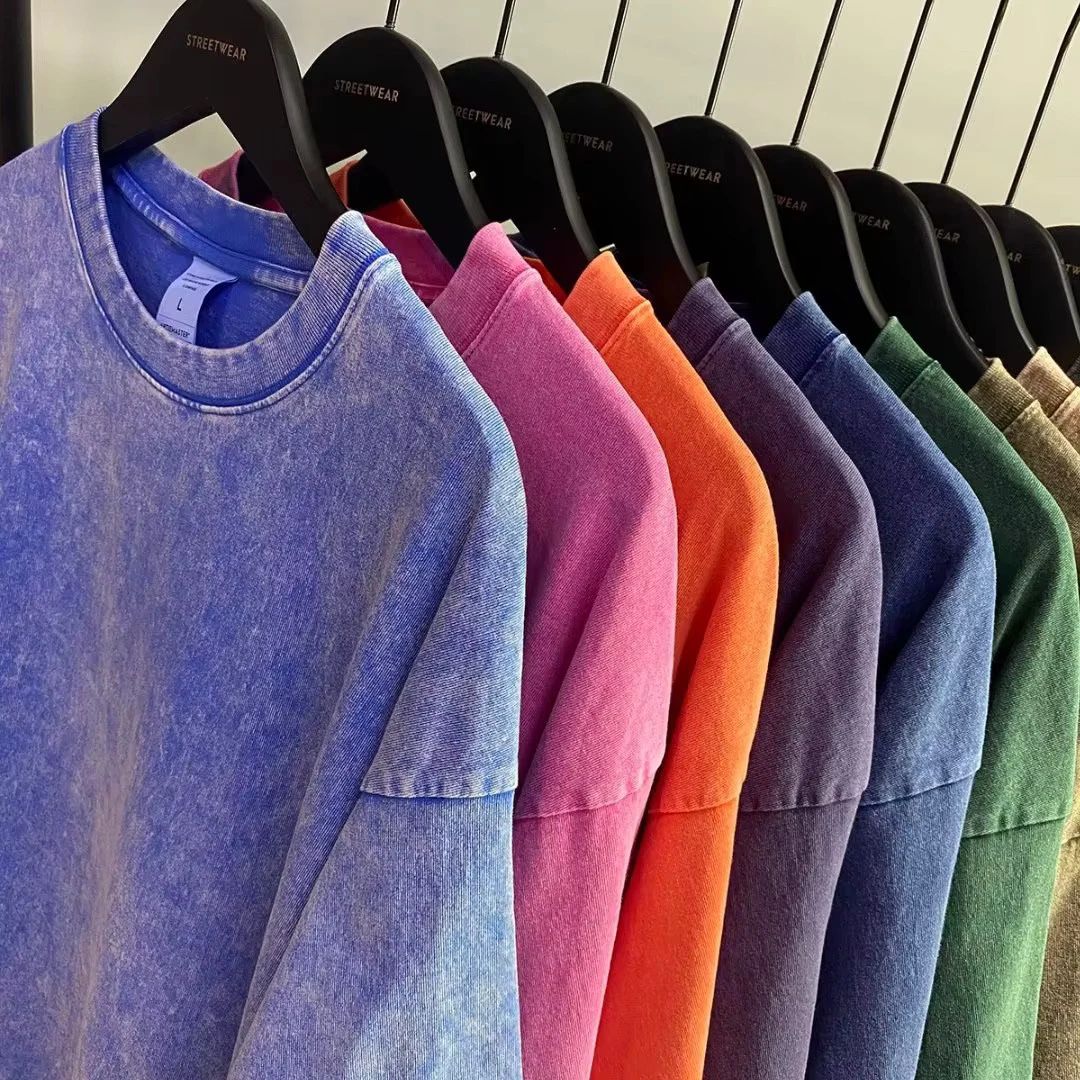 Oversized washed Heavyweight 100% Cotton T-Shirt Vintage Wash Blank Tee S-XXL Unisex T-shirt, Sweatshirt, Hoodie, Long Sleeve Tee - T-Shirt, Sweatshirt, Hoodie
