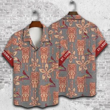 St. Louis Cardinals Tiki Heritage Hawaiian Shirt Unisex T-shirt, Sweatshirt, Hoodie, Long Sleeve Tee - T-Shirt, Sweatshirt, Hoodie