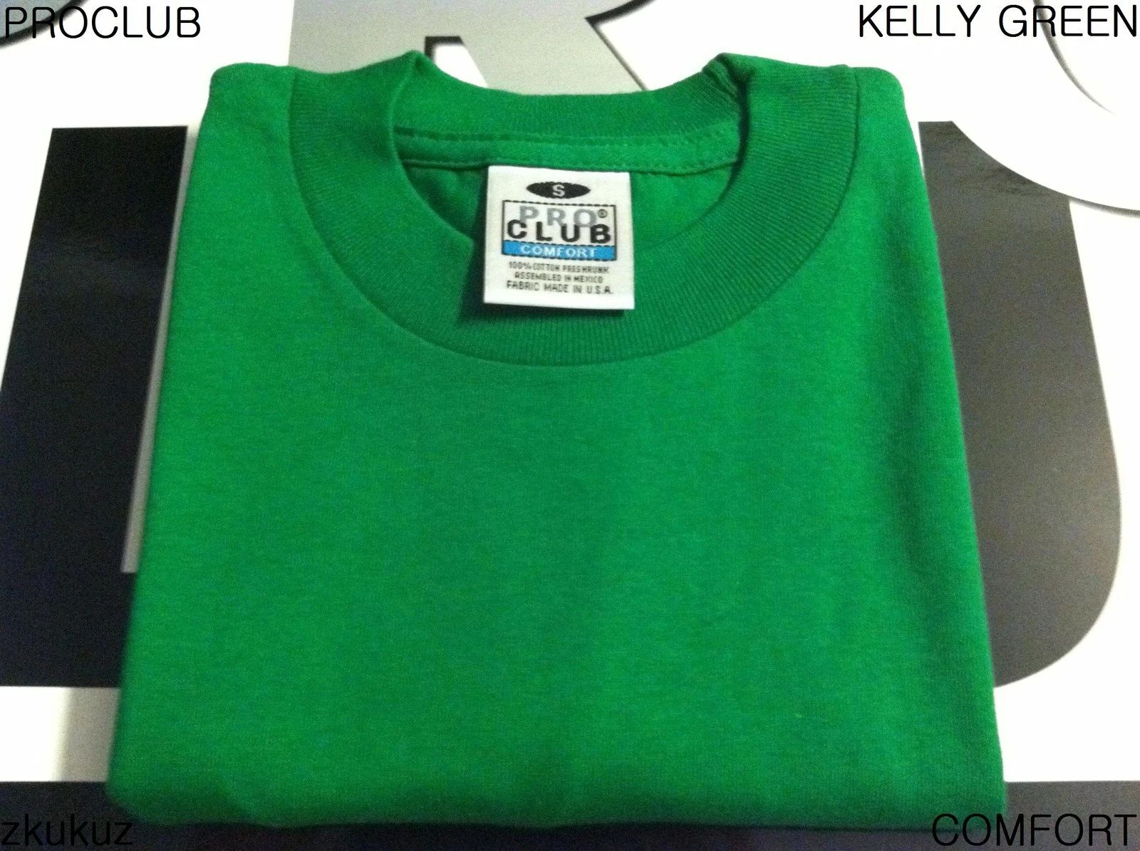 1 NEW PROCLUB COMFORT PLAIN T-SHIRT BLANK KELLY GREEN TEE PRO CLUB S-3XL 1PC Unisex T-shirt, Sweatshirt, Hoodie, Long Sleeve Tee - T-Shirt, Sweatshirt, Hoodie