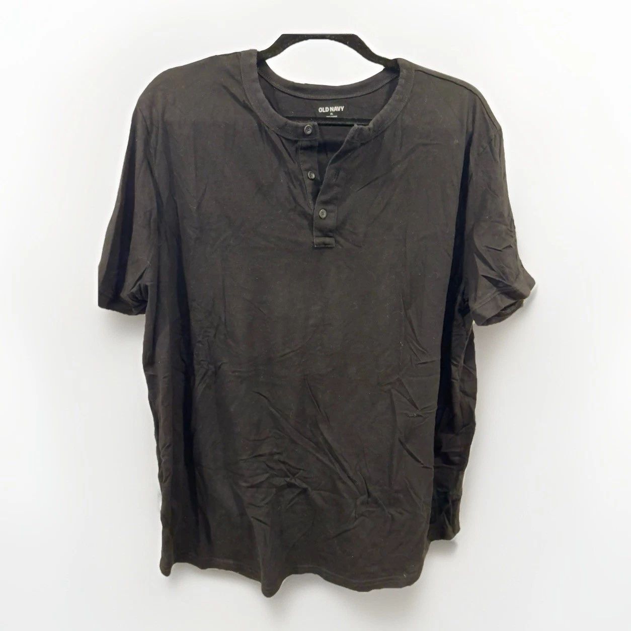 Old Navy Soft-Washed Black Henley T-Shirt (Size XL) Unisex T-shirt, Sweatshirt, Hoodie, Long Sleeve Tee - T-Shirt, Sweatshirt, Hoodie