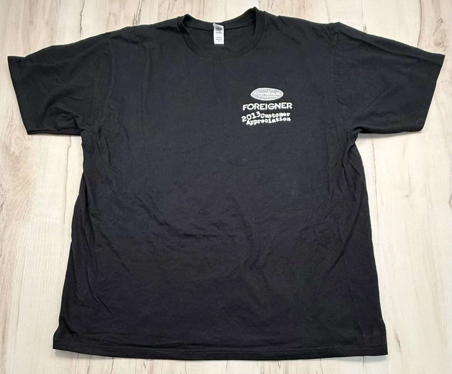 Adult XL Chamberlin 2013 Customer Appreciation Celebration Tour FOREIGNER TShirt Unisex T-shirt, Sweatshirt, Hoodie, Long Sleeve Tee - T-Shirt, Sweatshirt, Hoodie