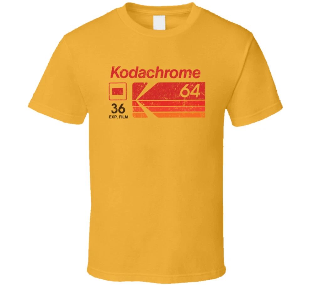 Retro Grunge Kodachrome 64 Logo Worn Vintage Look T Shirt Unisex T-shirt, Sweatshirt, Hoodie, Long Sleeve Tee - T-Shirt, Sweatshirt, Hoodie