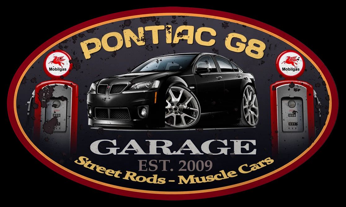 Pontiac G8 GXP Classic Garage Sign Wall Art Graphic Sticker Unisex T-shirt, Sweatshirt, Hoodie, Long Sleeve Tee - T-Shirt, Sweatshirt, Hoodie