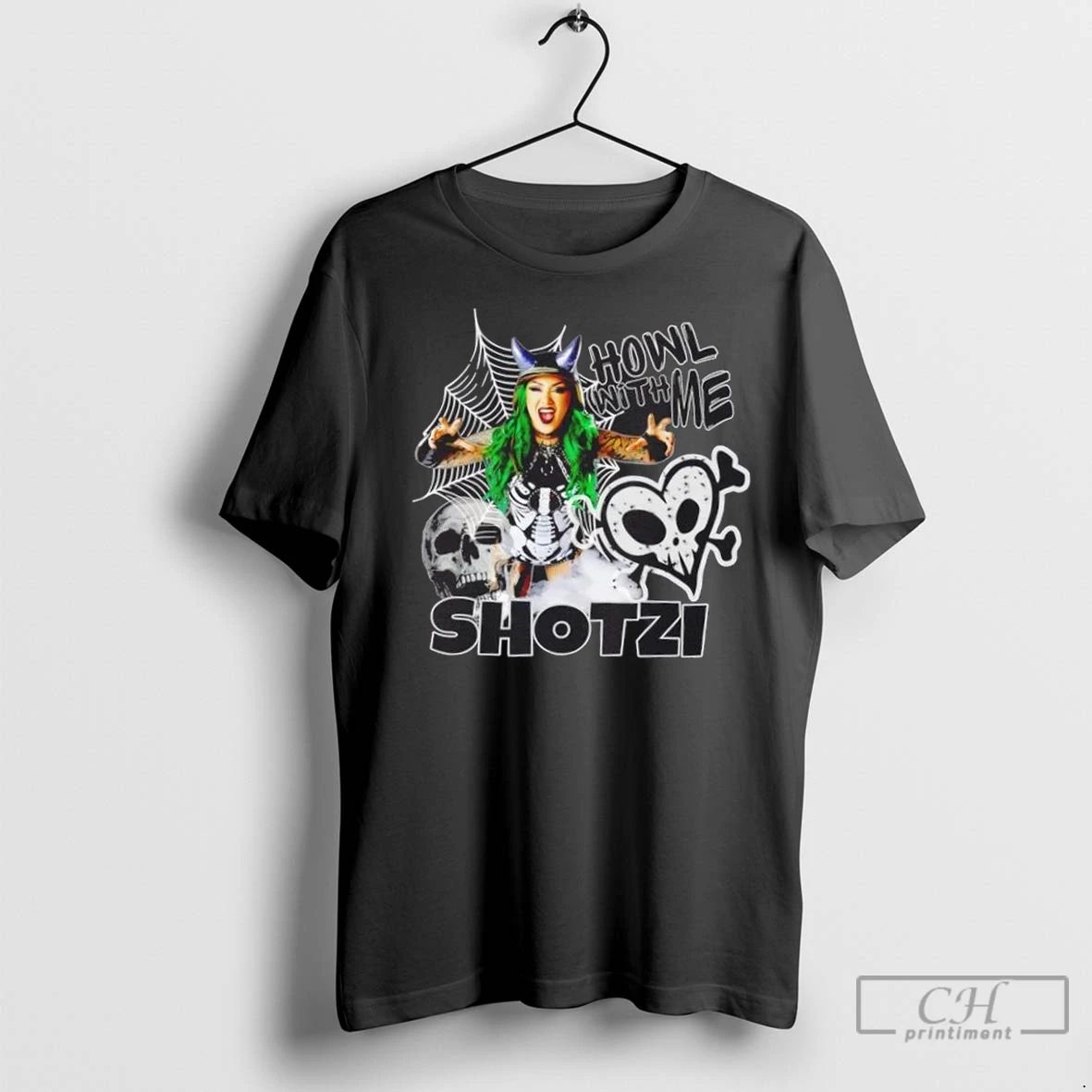 Premium Shotzi Blackheart Howl With Me Unisex T-shirt, Sweatshirt, Hoodie, Long Sleeve Tee - T-Shirt, Sweatshirt, Hoodie