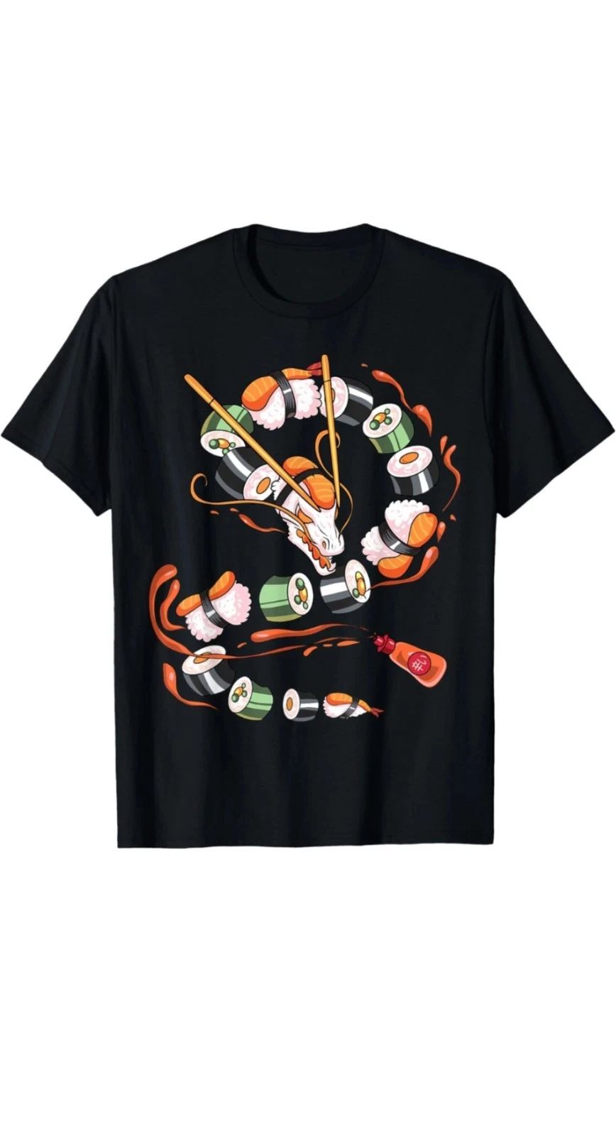 Sushi Dragon Roll Japanese Food Kawaii Dragon Anime Sushi T-Shirt Unisex T-shirt, Sweatshirt, Hoodie, Long Sleeve Tee - T-Shirt, Sweatshirt, Hoodie