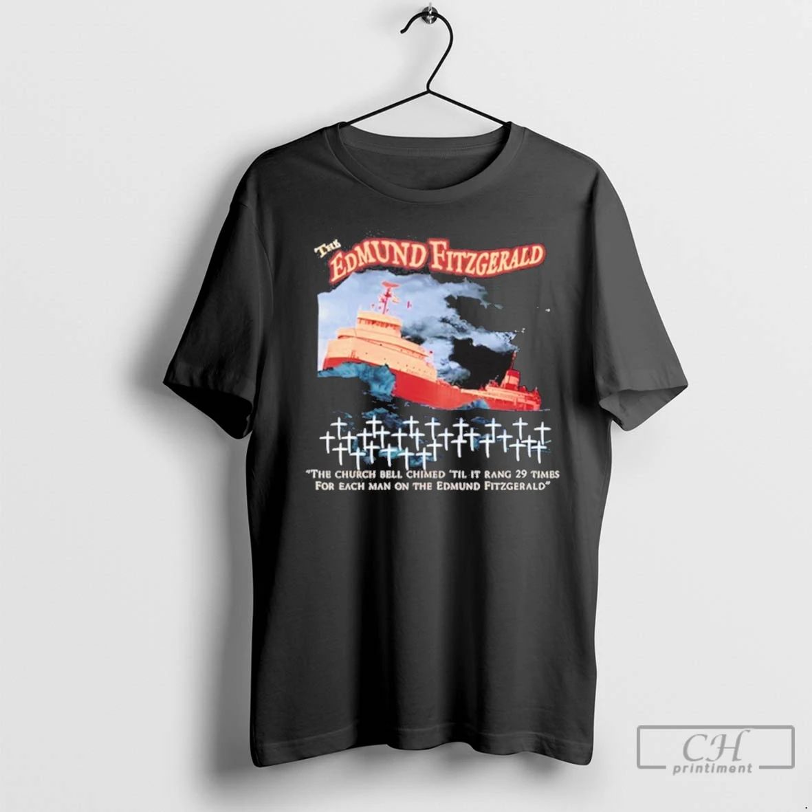 Premium The Edmund Fitzgerald Unisex T-shirt, Sweatshirt, Hoodie, Long Sleeve Tee - T-Shirt, Sweatshirt, Hoodie