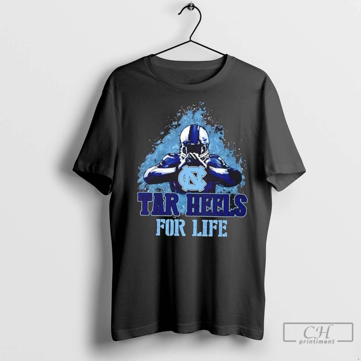 Premium North Carolina Tar Heels Football For Life Unisex T-shirt, Sweatshirt, Hoodie, Long Sleeve Tee - T-Shirt, Sweatshirt, Hoodie