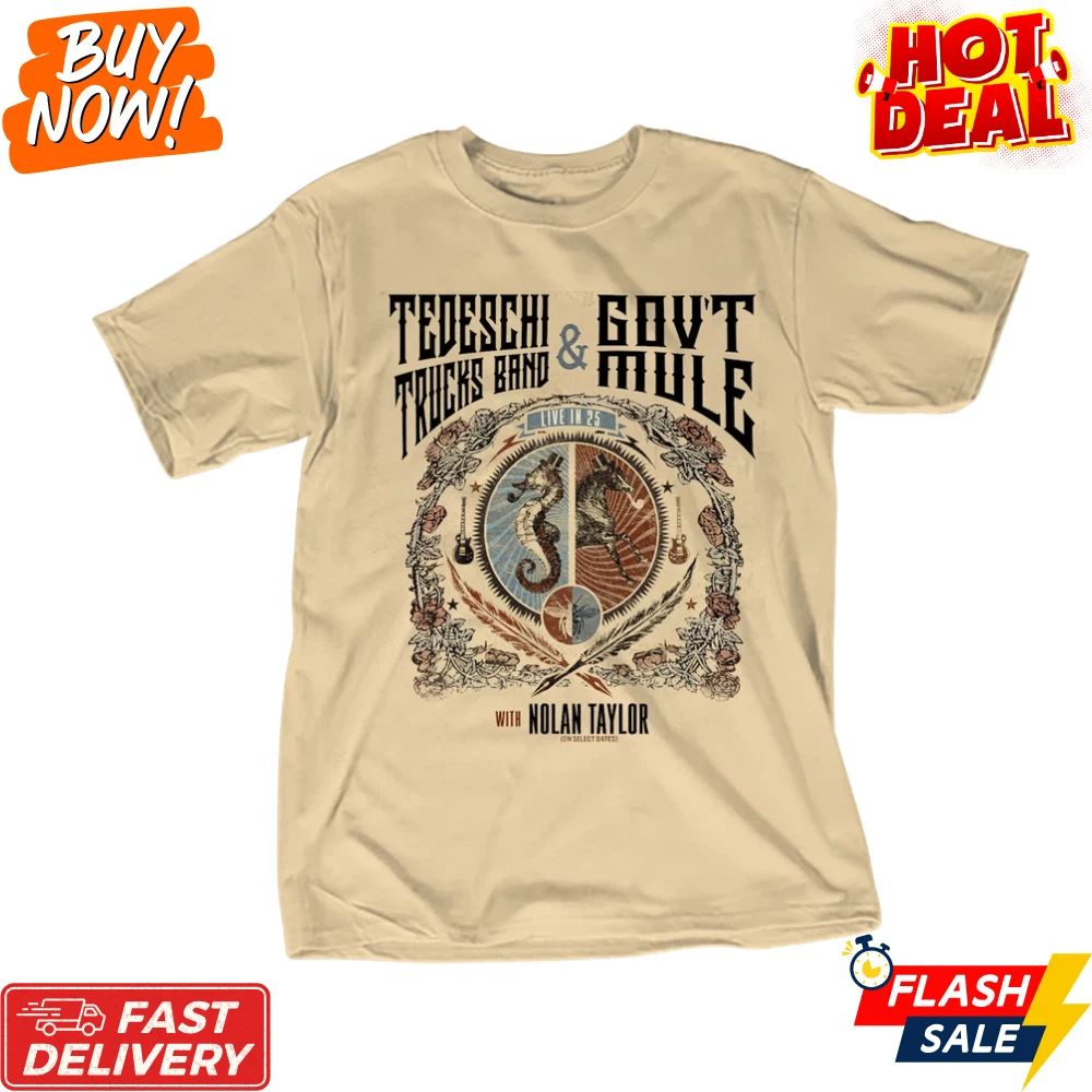 Tedeschi Trucks Band Inspired Tee 2025 Tour Gift Tribute Fan Sand T-Shirt S-5XL Unisex T-shirt, Sweatshirt, Hoodie, Long Sleeve Tee - T-Shirt, Sweatshirt, Hoodie