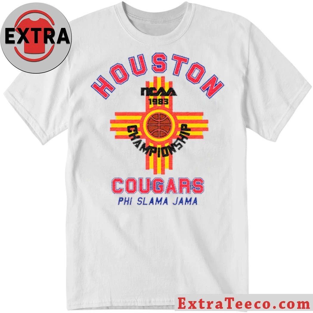 Houston Cougars NCAA 83 Championship Cougars Phi Slama Jama Final Four Heritage Logo Shirt - T-Shirt, Sweatshirt, Hoodie