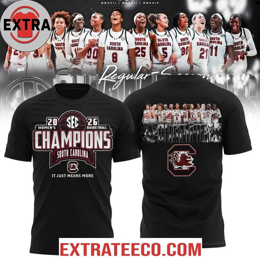 2026 Womens Basketball Champions South Carolina Gamecocks It Just Means More Two Sided Hoodie Shirt - T-Shirt, Sweatshirt, Hoodie