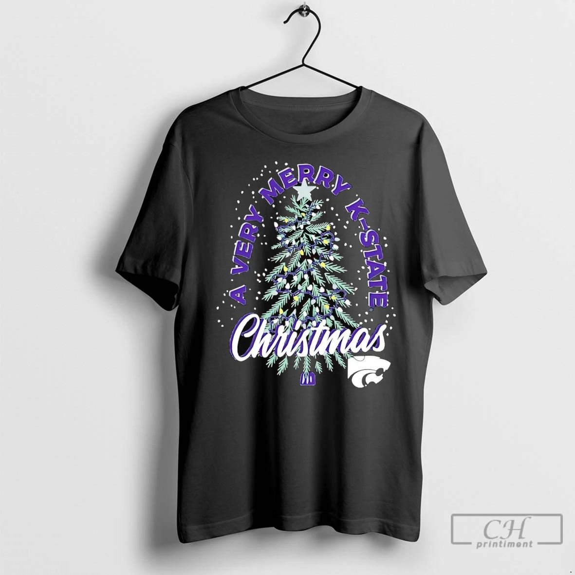 Premium Kansas State Wildcats A Very Merry K State Christmas Unisex T-shirt, Sweatshirt, Hoodie, Long Sleeve Tee - T-Shirt, Sweatshirt, Hoodie