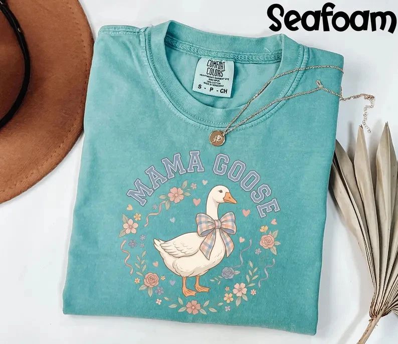 Mama Goose Coquette Comfort Tee Mom Gift Cute Soft Style Unisex T-shirt, Sweatshirt, Hoodie, Long Sleeve Tee - T-Shirt, Sweatshirt, Hoodie