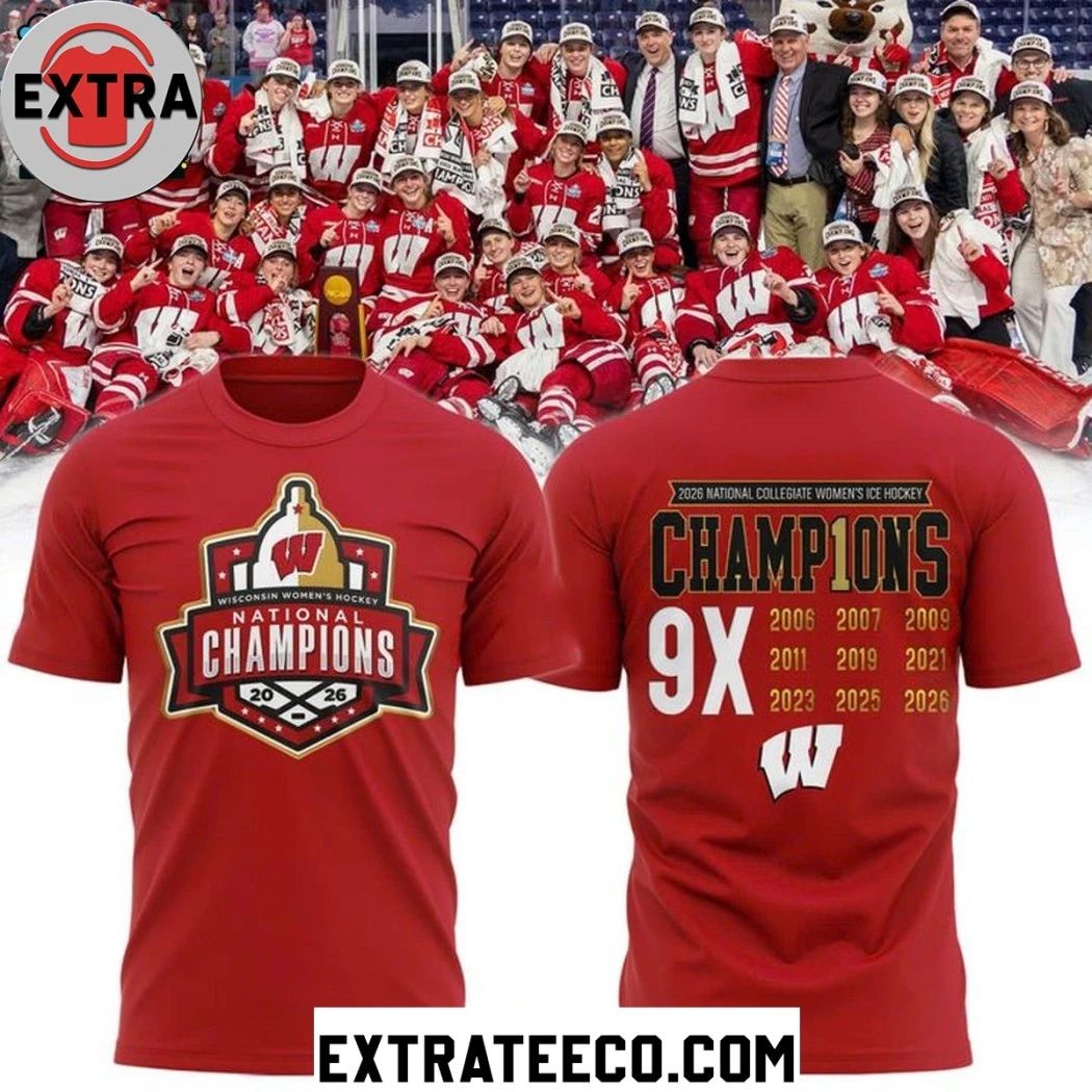 Wisconsin Badgers Ice Hockey 2026 NCAA National Champions Logo Two Sided Shirt Unisex T-shirt, Sweatshirt, Hoodie, Long Sleeve Tee - T-Shirt, Sweatshirt, Hoodie